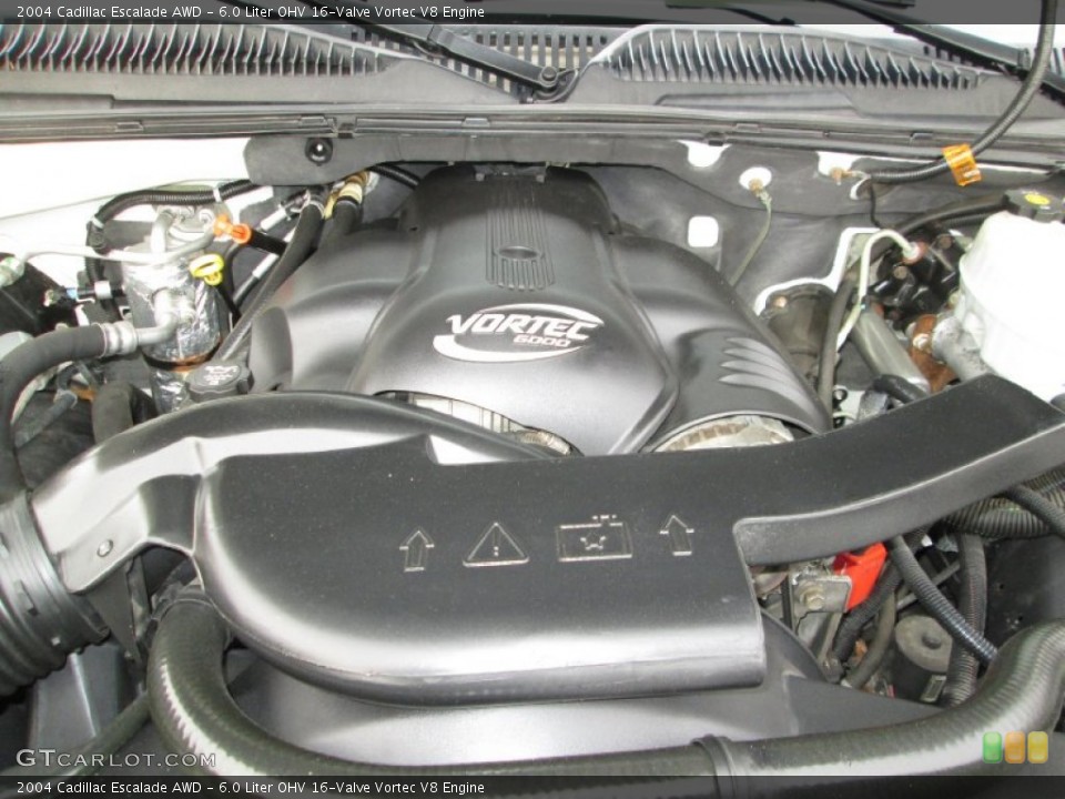 6.0 Liter OHV 16-Valve Vortec V8 Engine for the 2004 Cadillac Escalade #76800347