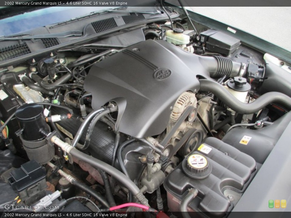 4.6 Liter SOHC 16 Valve V8 Engine for the 2002 Mercury Grand Marquis #76805221