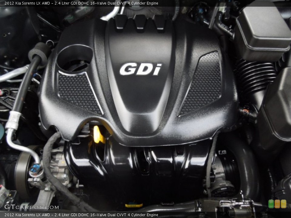 2.4 Liter GDI DOHC 16-Valve Dual CVVT 4 Cylinder Engine for the 2012 Kia Sorento #76806495