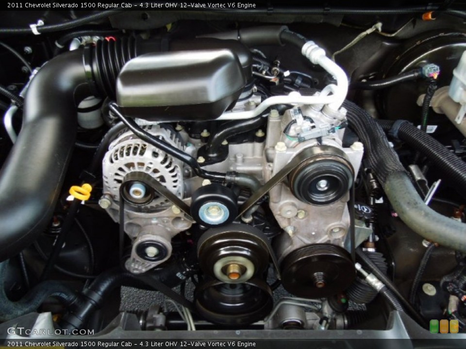4.3 Liter OHV 12-Valve Vortec V6 Engine for the 2011 Chevrolet Silverado 1500 #76807080