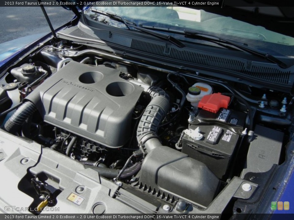 2.0 Liter EcoBoost DI Turbocharged DOHC 16-Valve Ti-VCT 4 Cylinder 2013 Ford Taurus Engine