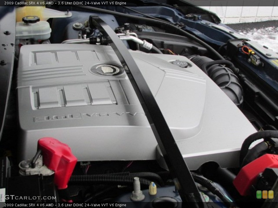 3.6 Liter DOHC 24-Valve VVT V6 2009 Cadillac SRX Engine