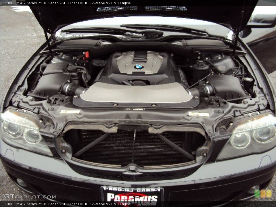 4.8 Liter DOHC 32-Valve VVT V8 Engine for the 2008 BMW 7 Series #76836770