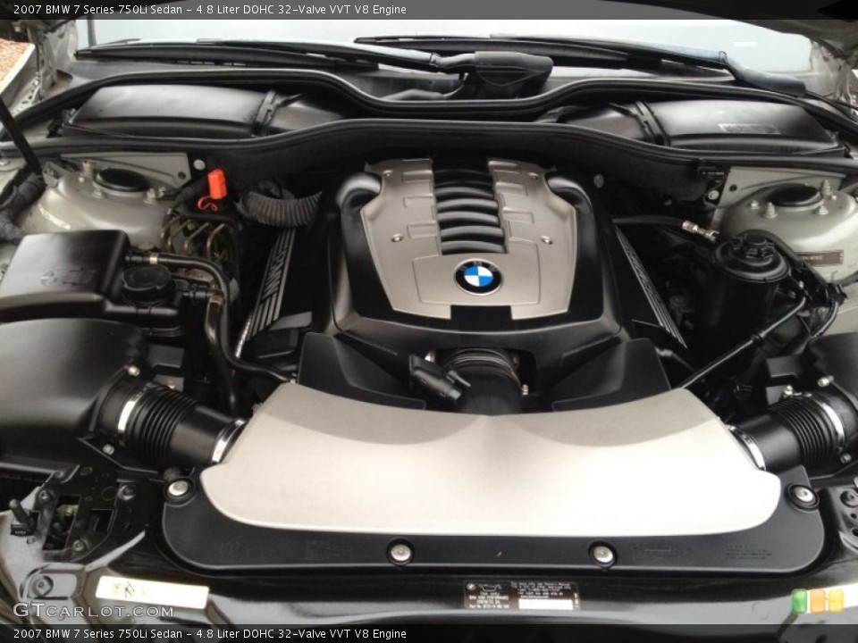 4.8 Liter DOHC 32-Valve VVT V8 Engine for the 2007 BMW 7 Series #76839858