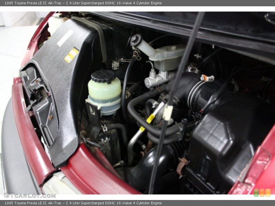 2.4 Liter Supercharged DOHC 16-Valve 4 Cylinder 1995 Toyota Previa Engine