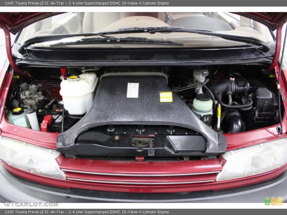 2.4 Liter Supercharged DOHC 16-Valve 4 Cylinder Engine for the 1995 Toyota Previa #76841057