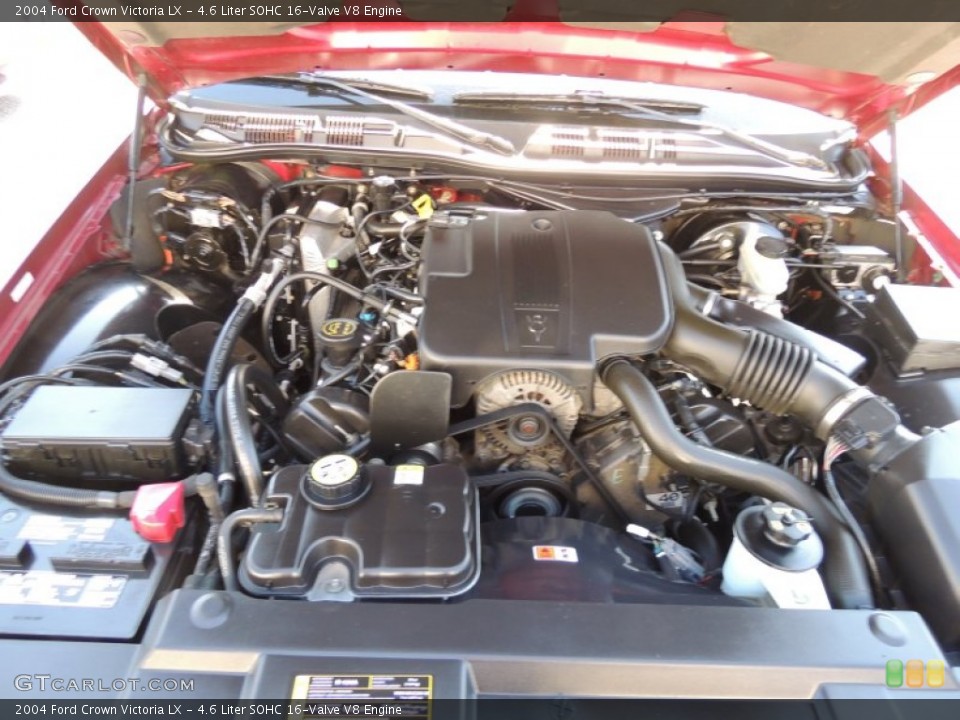 4.6 Liter SOHC 16-Valve V8 2004 Ford Crown Victoria Engine
