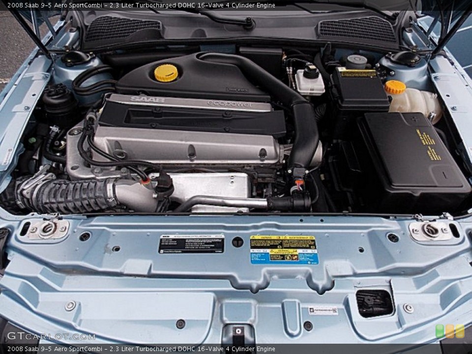 2.3 Liter Turbocharged DOHC 16-Valve 4 Cylinder Engine for the 2008 Saab 9-5 #76866591