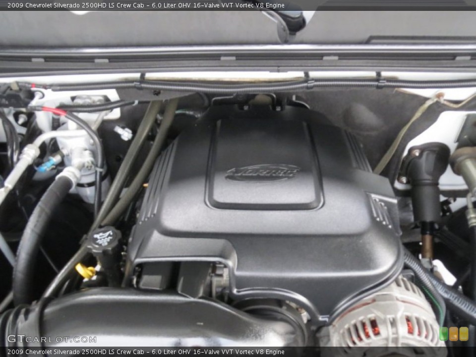 6.0 Liter OHV 16-Valve VVT Vortec V8 Engine for the 2009 Chevrolet Silverado 2500HD #76871213