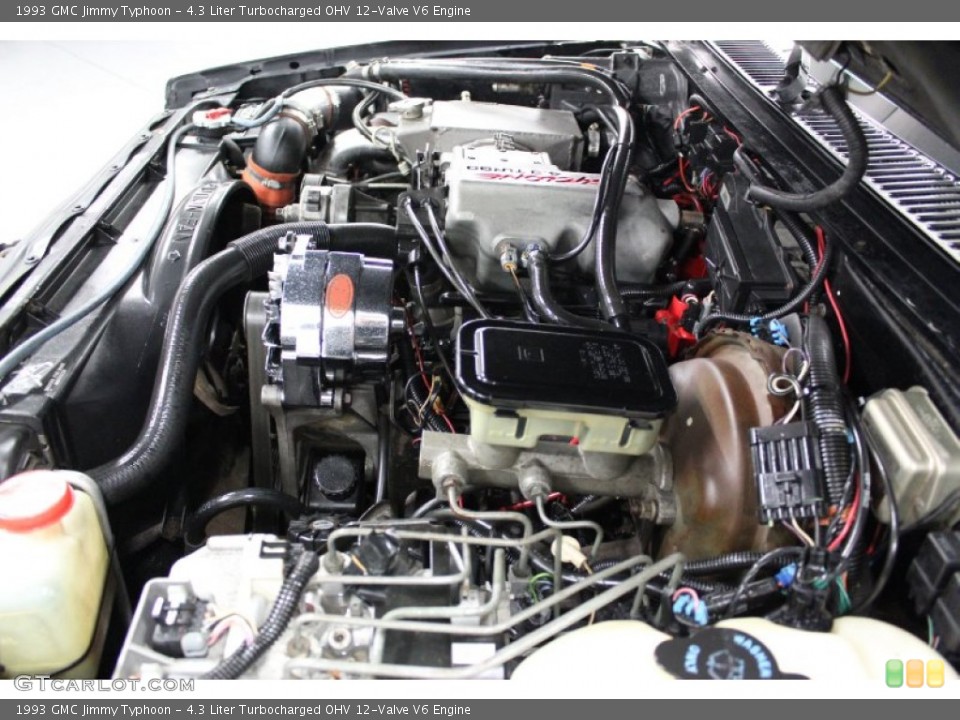 4.3 Liter Turbocharged OHV 12-Valve V6 1993 GMC Jimmy Engine