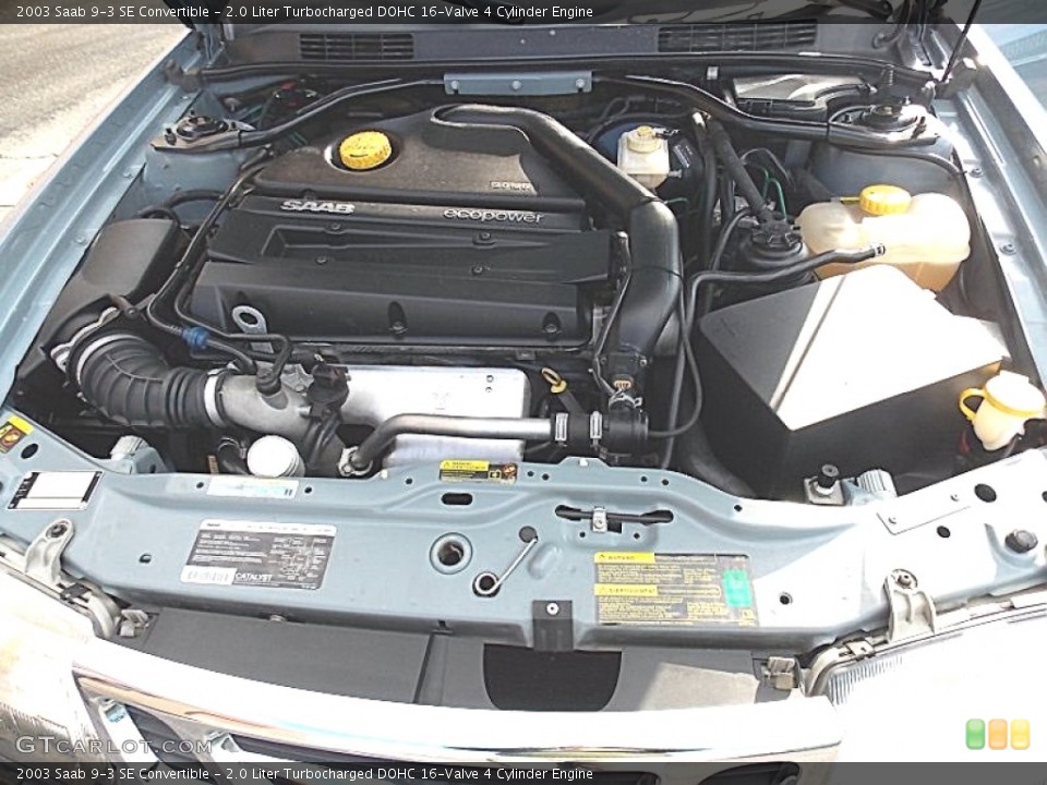 2.0 Liter Turbocharged DOHC 16-Valve 4 Cylinder Engine for the 2003 Saab 9-3 #76898856