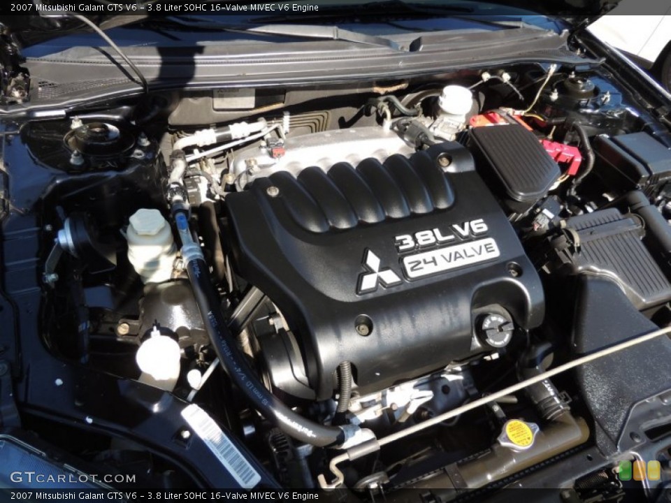 3.8 Liter SOHC 16-Valve MIVEC V6 2007 Mitsubishi Galant Engine