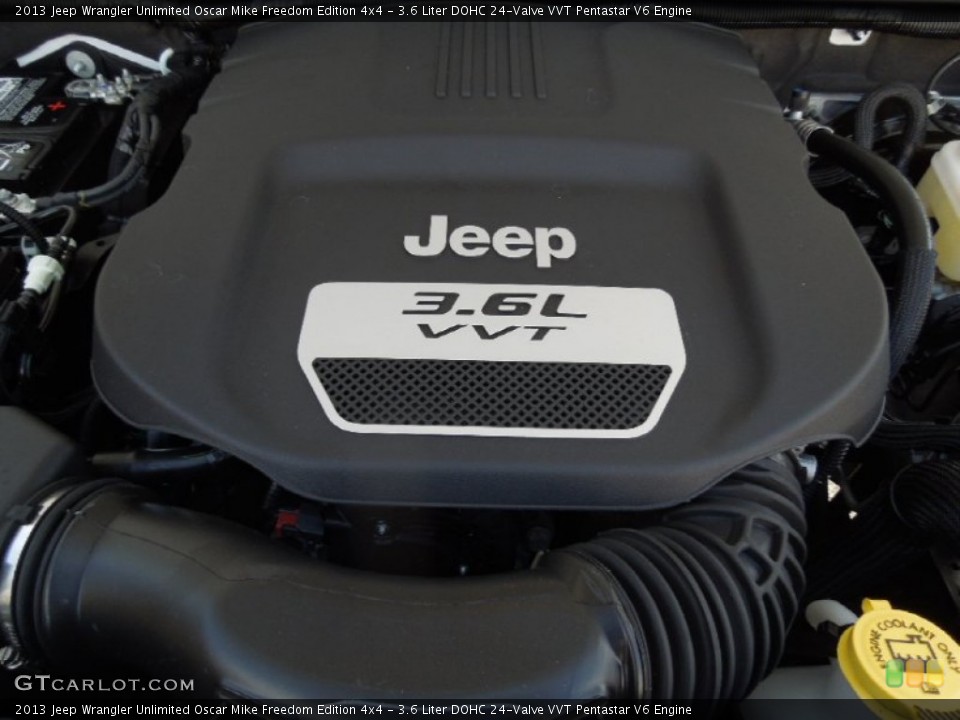 3.6 Liter DOHC 24-Valve VVT Pentastar V6 Engine for the 2013 Jeep Wrangler Unlimited #76917999
