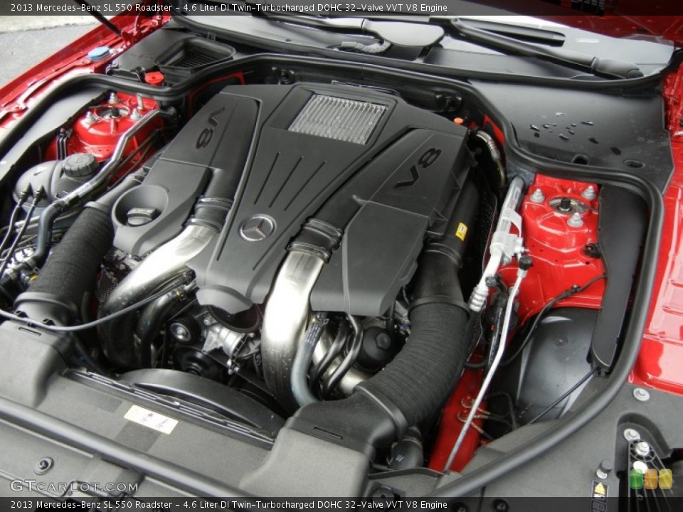 4.6 Liter DI Twin-Turbocharged DOHC 32-Valve VVT V8 Engine for the 2013 Mercedes-Benz SL #76921119