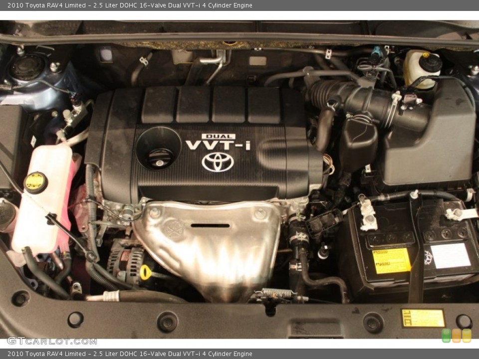 2.5 Liter DOHC 16-Valve Dual VVT-i 4 Cylinder Engine for the 2010 Toyota RAV4 #76925970
