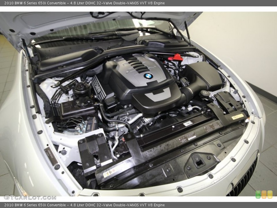 4.8 Liter DOHC 32-Valve Double-VANOS VVT V8 Engine for the 2010 BMW 6 Series #76935346