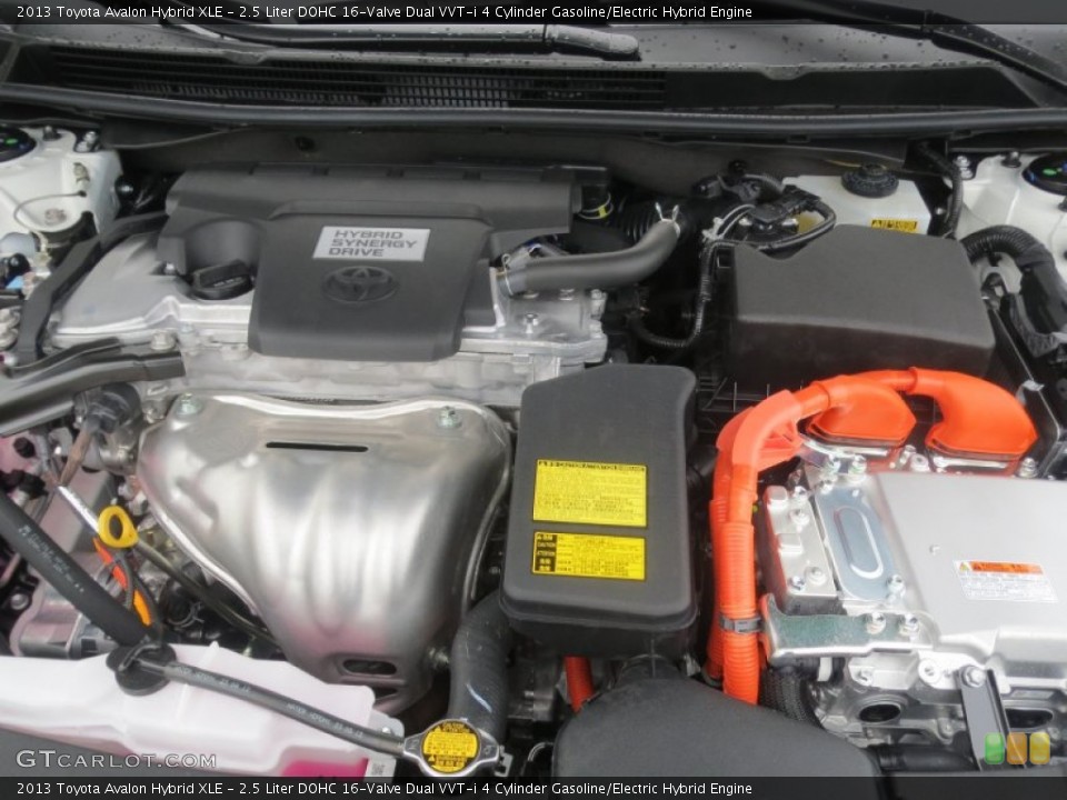 2.5 Liter DOHC 16-Valve Dual VVT-i 4 Cylinder Gasoline/Electric Hybrid Engine for the 2013 Toyota Avalon #76936823