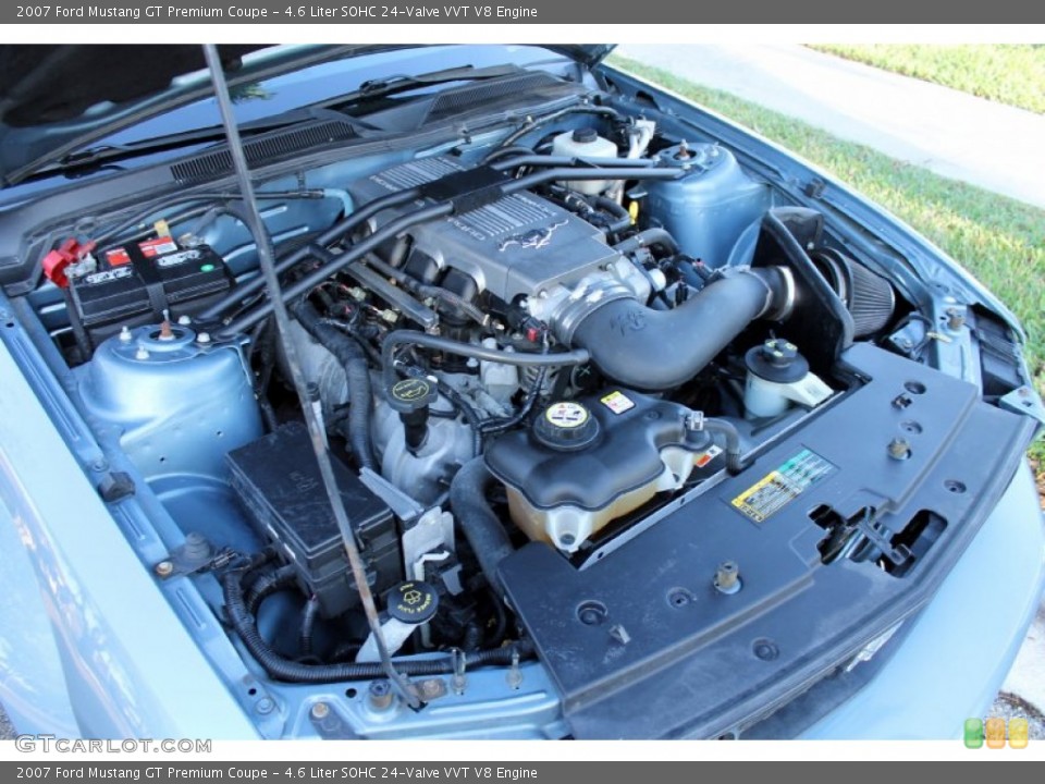 4.6 Liter SOHC 24-Valve VVT V8 Engine for the 2007 Ford Mustang #76954545