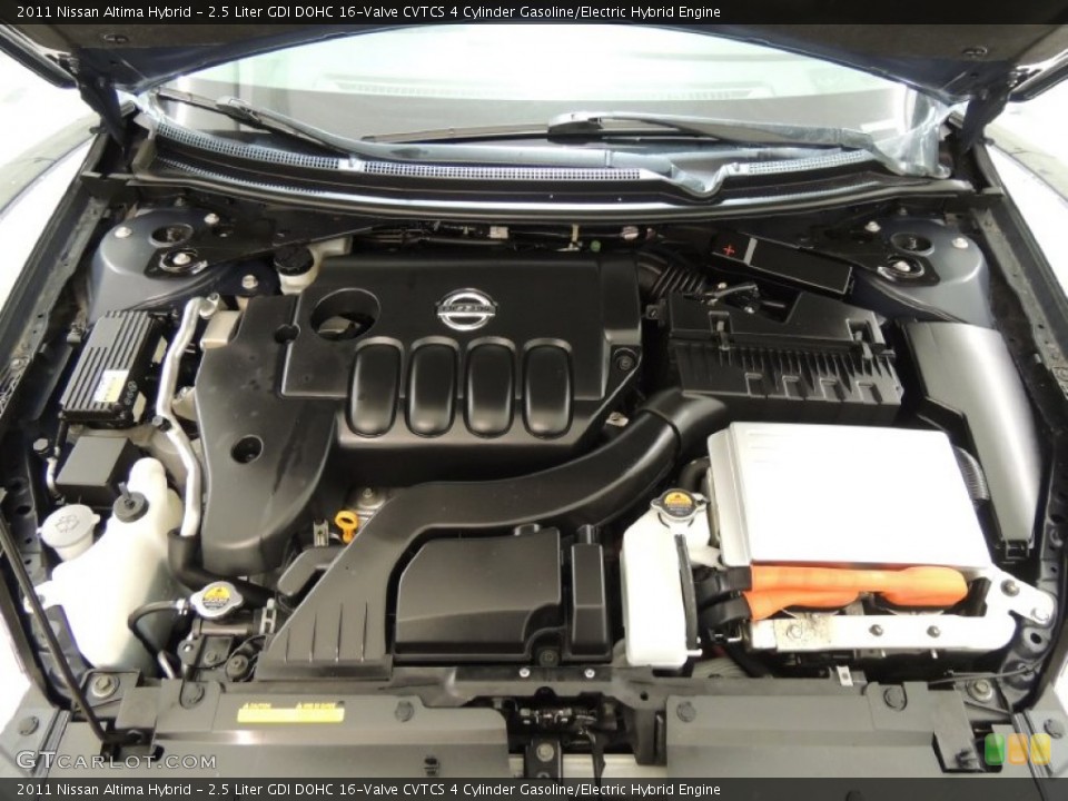 2.5 Liter GDI DOHC 16-Valve CVTCS 4 Cylinder Gasoline/Electric Hybrid Engine for the 2011 Nissan Altima #76960526