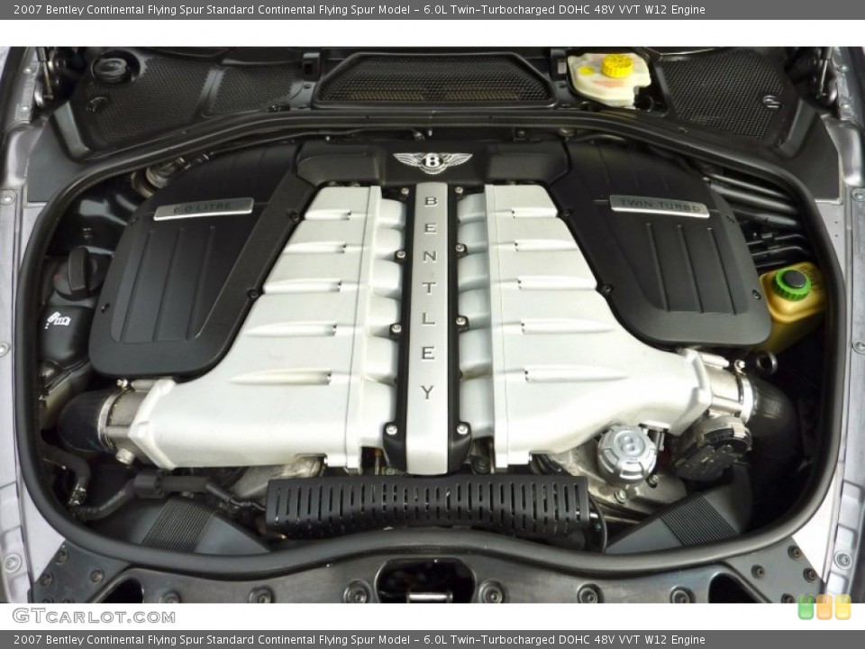 6.0L Twin-Turbocharged DOHC 48V VVT W12 Engine for the 2007 Bentley Continental Flying Spur #76970751