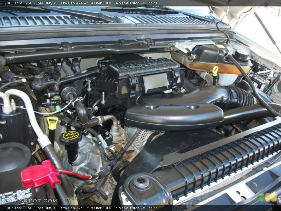 5.4 Liter SOHC 24 Valve Triton V8 Engine for the 2005 Ford F250 Super Duty #76979542