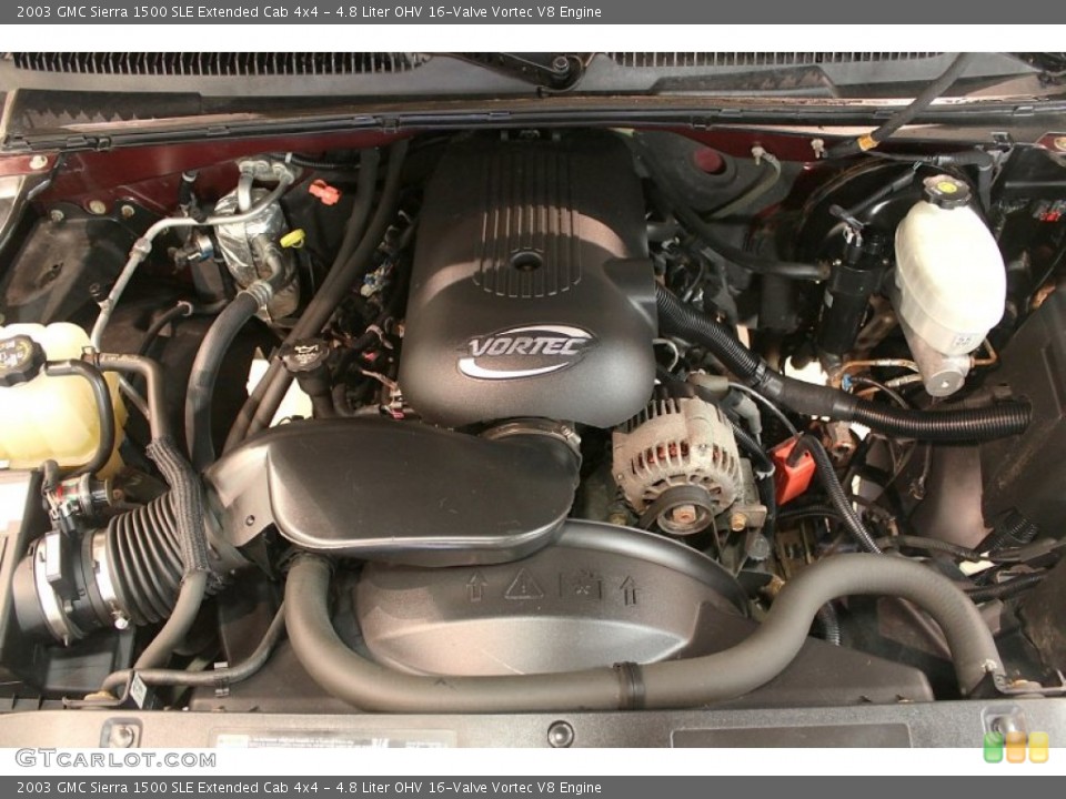 4.8 Liter OHV 16-Valve Vortec V8 Engine for the 2003 GMC Sierra 1500 #76983931