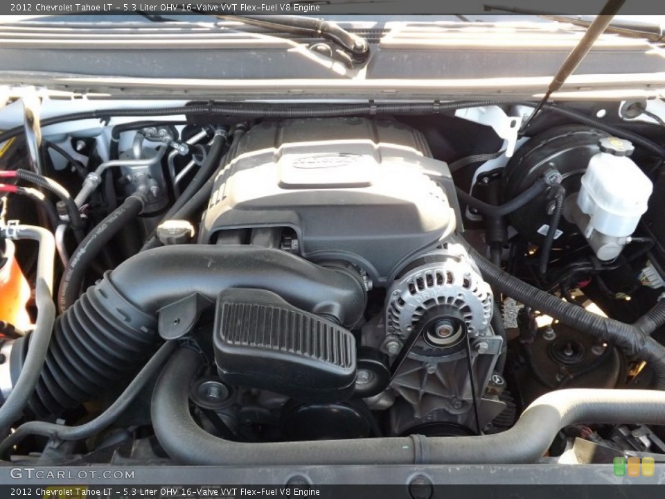 5.3 Liter OHV 16-Valve VVT Flex-Fuel V8 Engine for the 2012 Chevrolet Tahoe #76991316