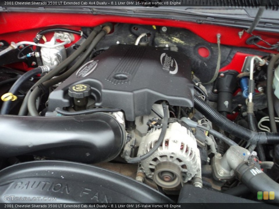 8.1 Liter OHV 16-Valve Vortec V8 Engine for the 2001 Chevrolet Silverado 3500 #76991337
