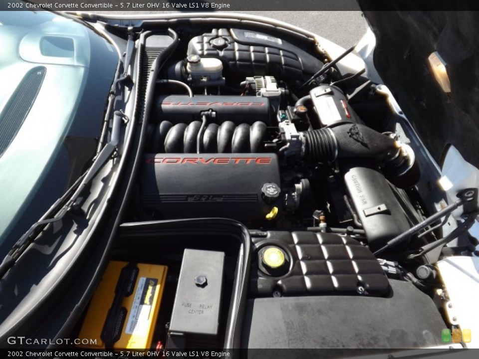 5.7 Liter OHV 16 Valve LS1 V8 Engine for the 2002 Chevrolet Corvette #76992000