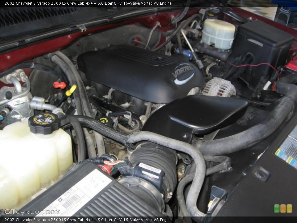6.0 Liter OHV 16-Valve Vortec V8 Engine for the 2002 Chevrolet Silverado 2500 #76993947