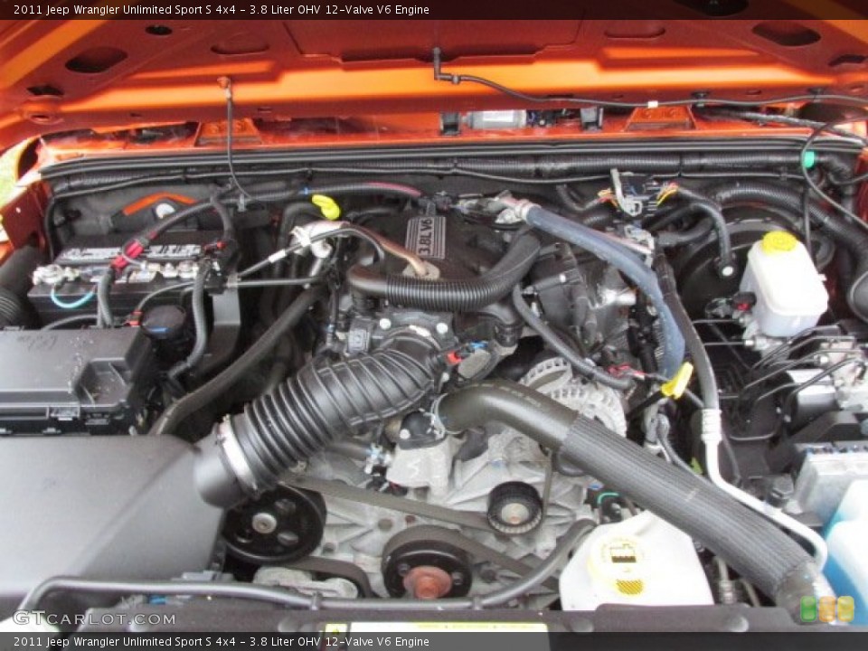 3.8 Liter OHV 12-Valve V6 Engine for the 2011 Jeep Wrangler Unlimited #76996134