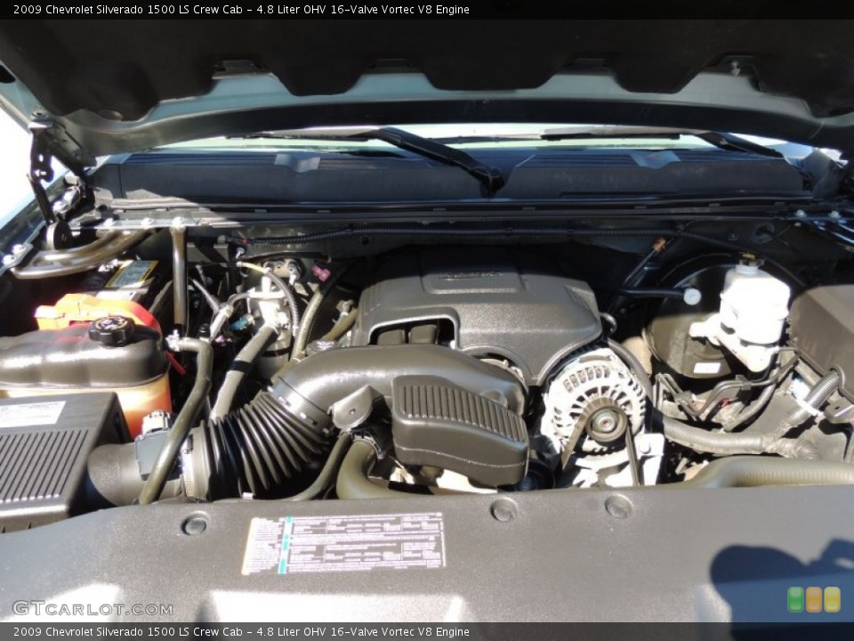 4.8 Liter OHV 16-Valve Vortec V8 Engine for the 2009 Chevrolet Silverado 1500 #77001096