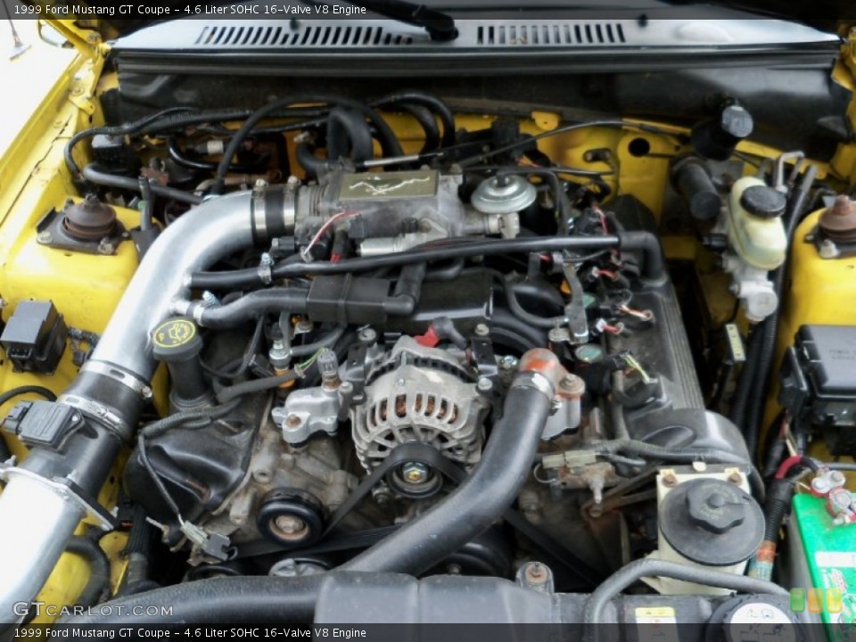 4.6 Liter SOHC 16-Valve V8 Engine for the 1999 Ford Mustang #77012283