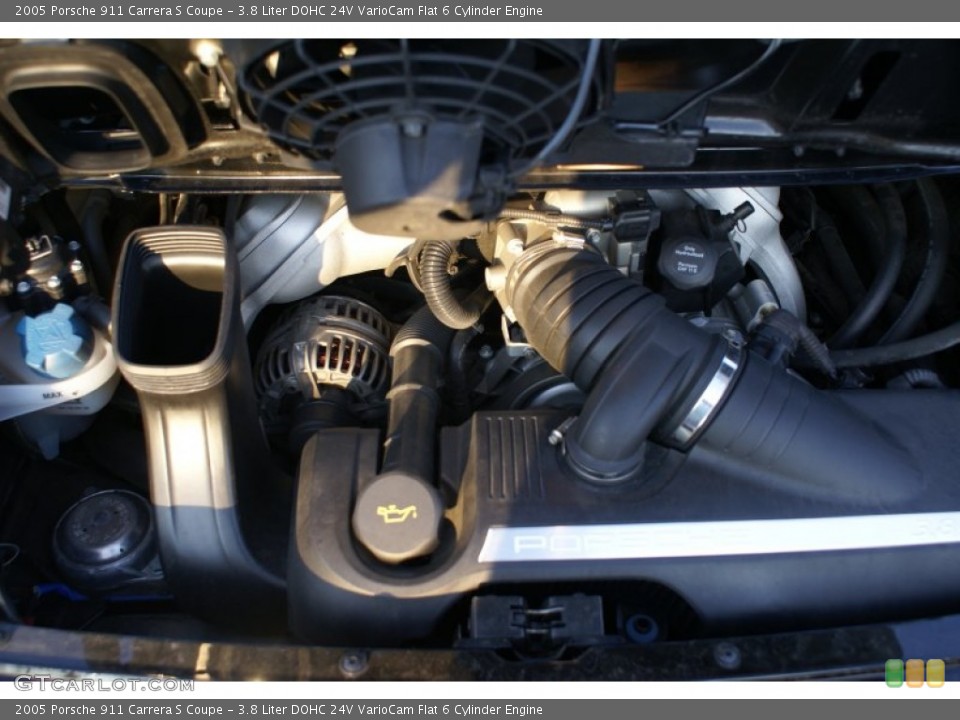 3.8 Liter DOHC 24V VarioCam Flat 6 Cylinder Engine for the 2005 Porsche 911 #77015616