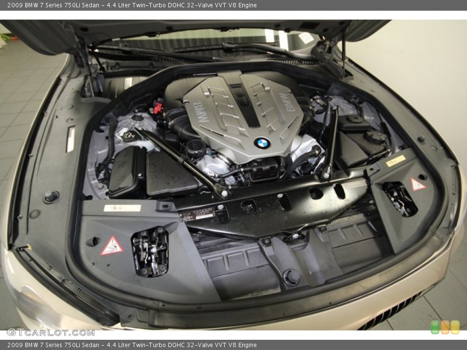 4.4 Liter Twin-Turbo DOHC 32-Valve VVT V8 Engine for the 2009 BMW 7 Series #77018925