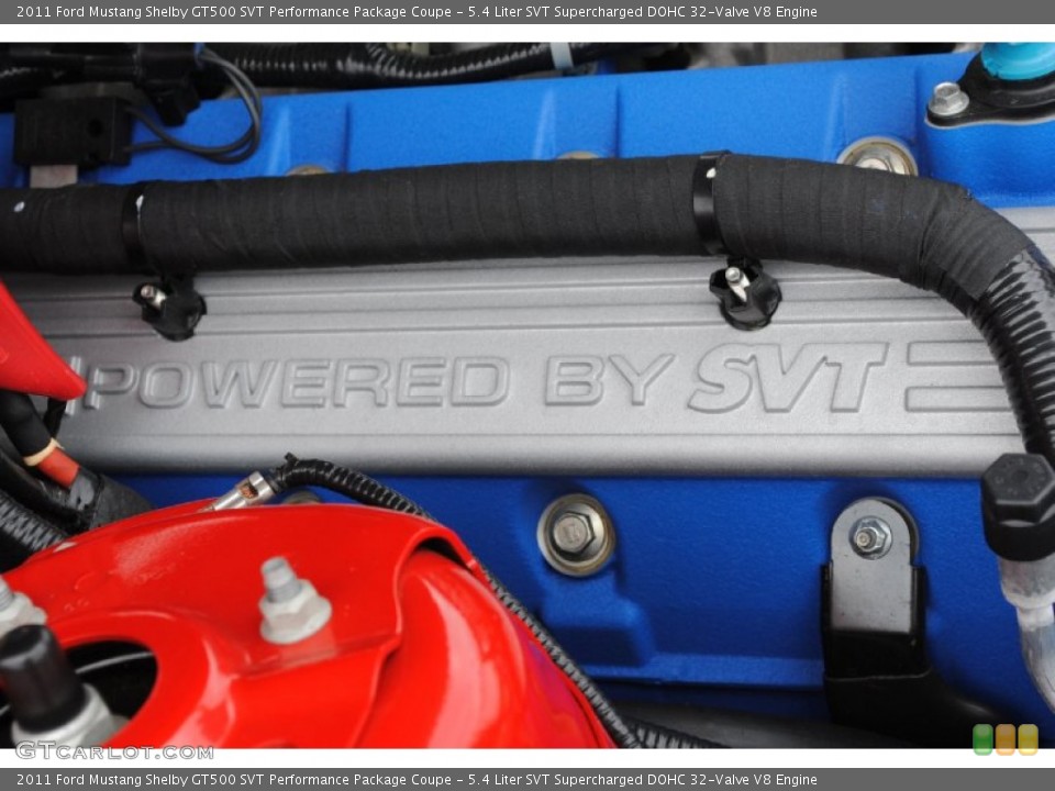 5.4 Liter SVT Supercharged DOHC 32-Valve V8 Engine for the 2011 Ford Mustang #77021214