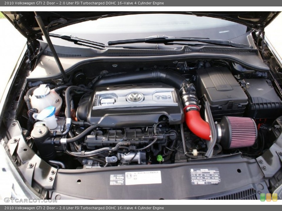 2.0 Liter FSI Turbocharged DOHC 16-Valve 4 Cylinder 2010 Volkswagen GTI Engine