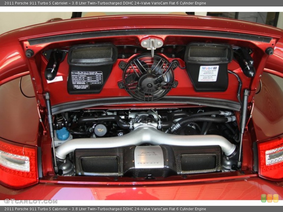 3.8 Liter Twin-Turbocharged DOHC 24-Valve VarioCam Flat 6 Cylinder Engine for the 2011 Porsche 911 #77023956