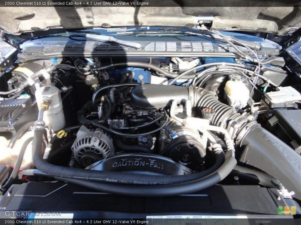4.3 Liter OHV 12-Valve V6 Engine for the 2000 Chevrolet S10 #77024790