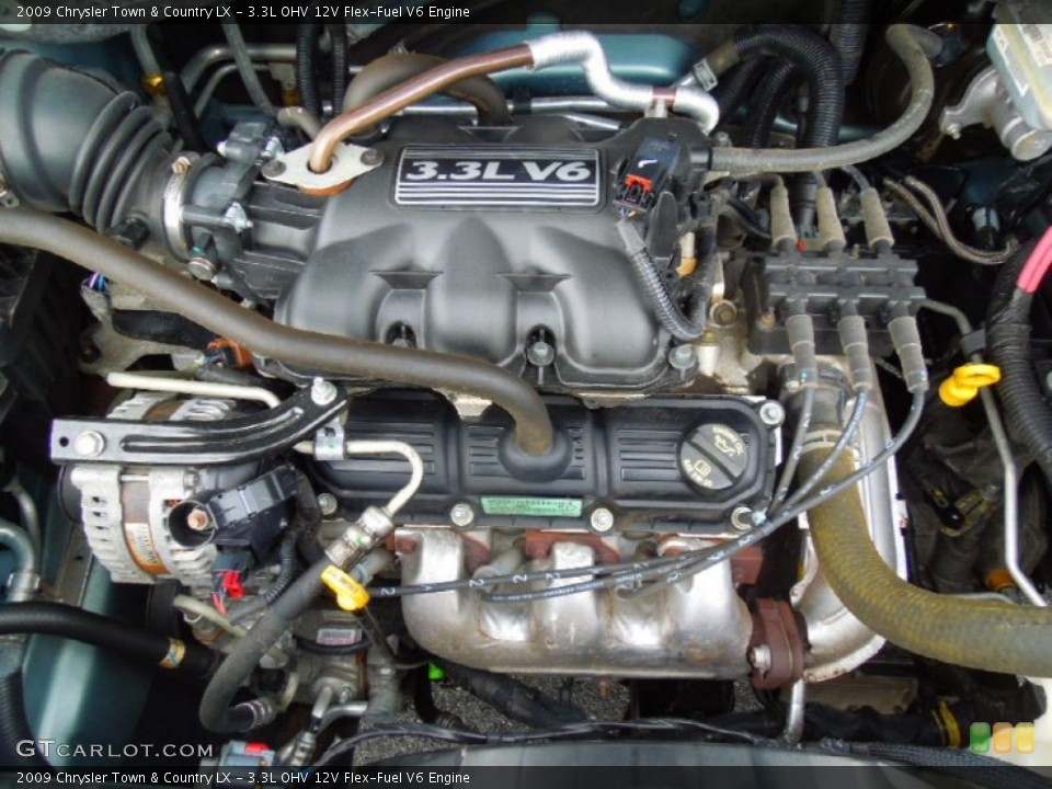 3.3L OHV 12V Flex-Fuel V6 Engine for the 2009 Chrysler Town & Country #77027076