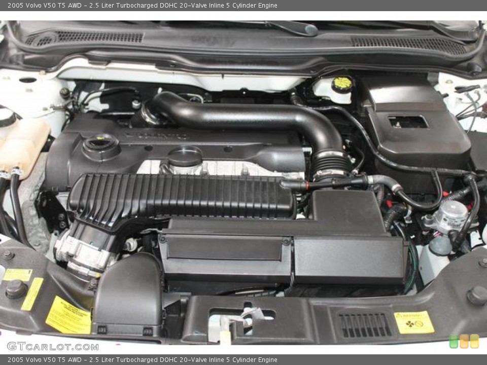 2.5 Liter Turbocharged DOHC 20-Valve Inline 5 Cylinder Engine for the 2005 Volvo V50 #77029545