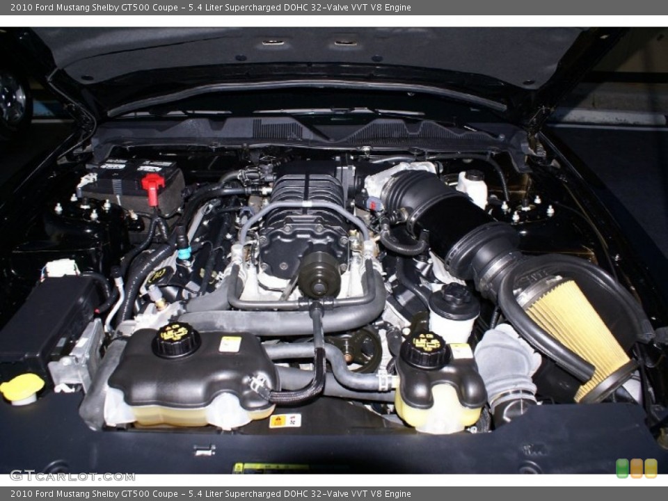 5.4 Liter Supercharged DOHC 32-Valve VVT V8 Engine for the 2010 Ford Mustang #77030808