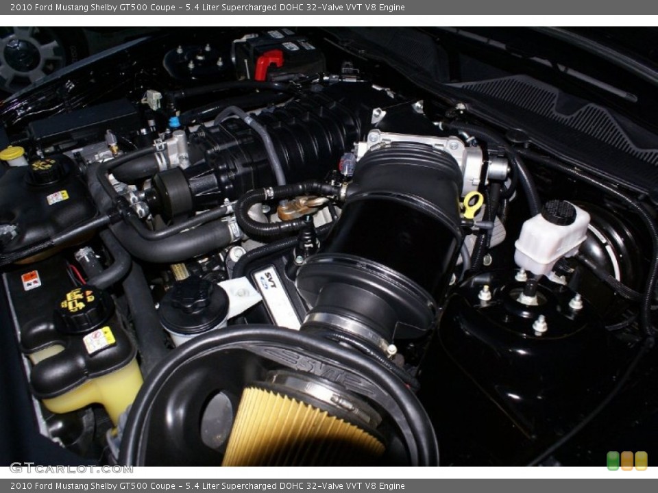 5.4 Liter Supercharged DOHC 32-Valve VVT V8 Engine for the 2010 Ford Mustang #77030826