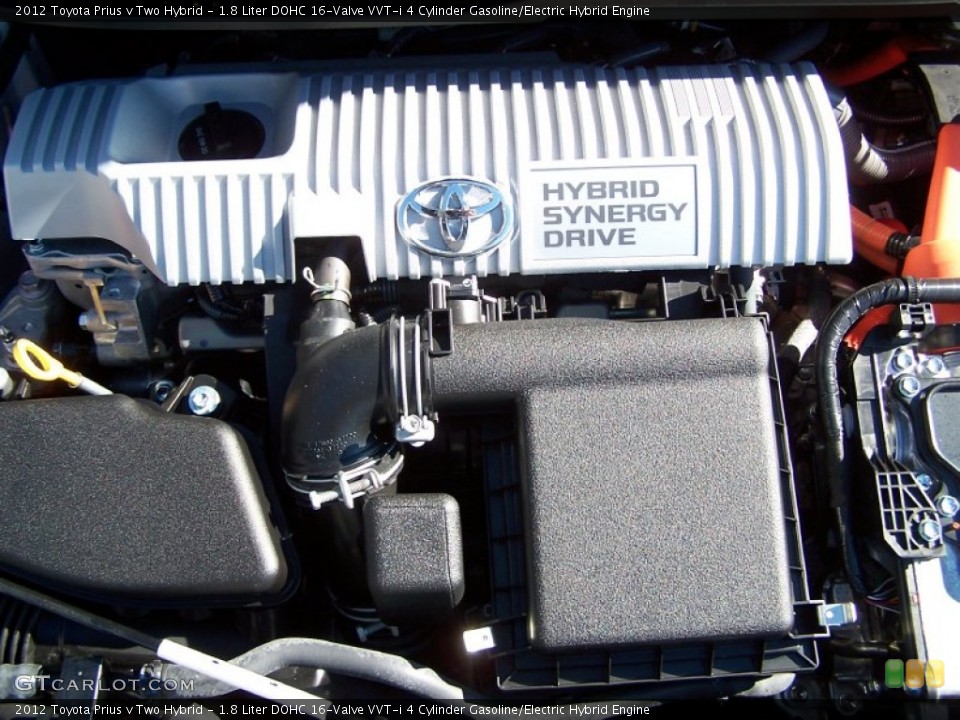 1.8 Liter DOHC 16-Valve VVT-i 4 Cylinder Gasoline/Electric Hybrid Engine for the 2012 Toyota Prius v #77032867