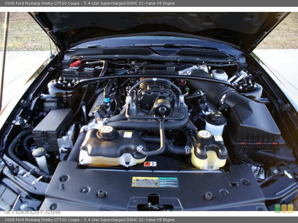5.4 Liter Supercharged DOHC 32-Valve V8 Engine for the 2008 Ford Mustang #77033686