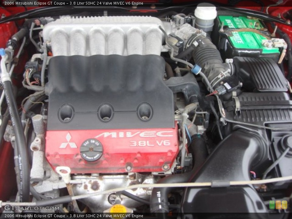 3.8 Liter SOHC 24 Valve MIVEC V6 Engine for the 2006 Mitsubishi Eclipse #77034200