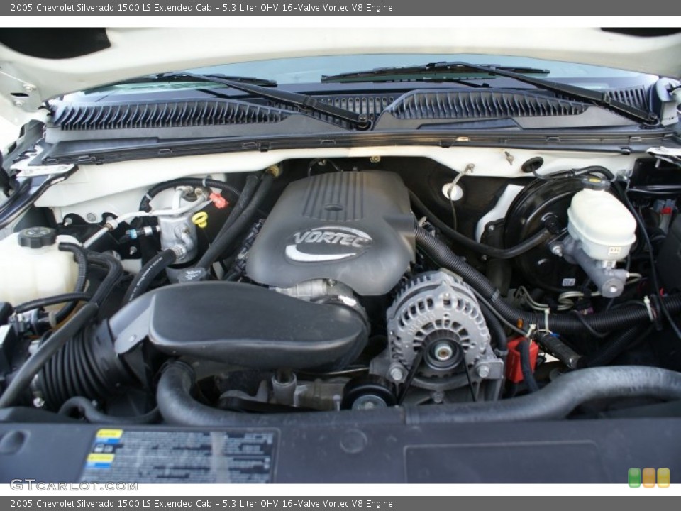 5.3 Liter OHV 16-Valve Vortec V8 Engine for the 2005 Chevrolet Silverado 1500 #77034611
