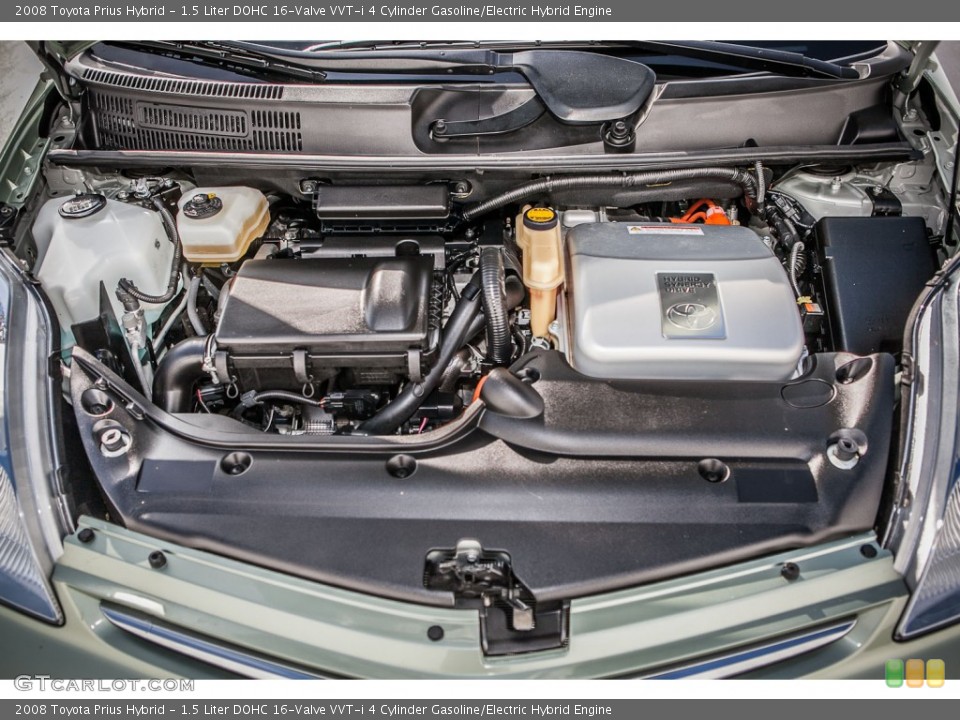 1.5 Liter DOHC 16-Valve VVT-i 4 Cylinder Gasoline/Electric Hybrid 2008 Toyota Prius Engine