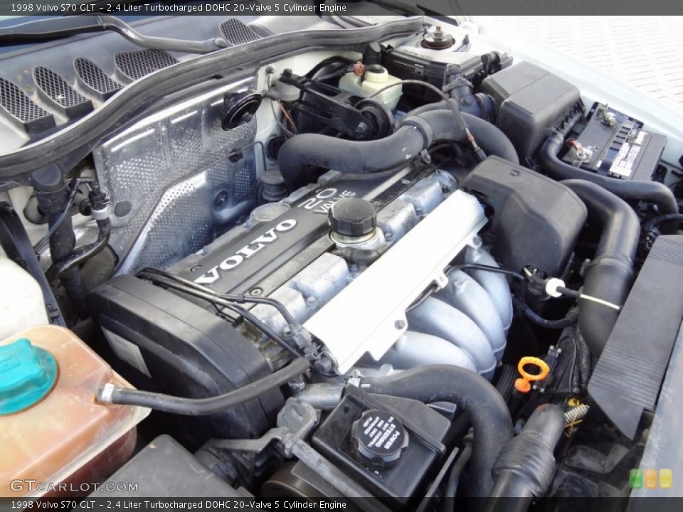 2.4 Liter Turbocharged DOHC 20-Valve 5 Cylinder 1998 Volvo S70 Engine