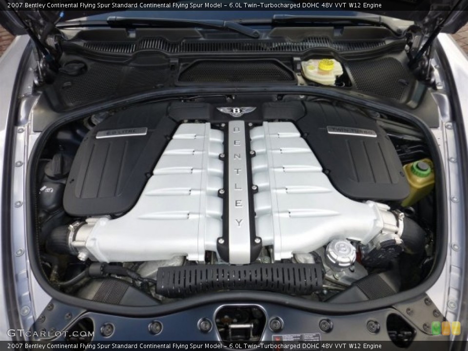 6.0L Twin-Turbocharged DOHC 48V VVT W12 Engine for the 2007 Bentley Continental Flying Spur #77054347